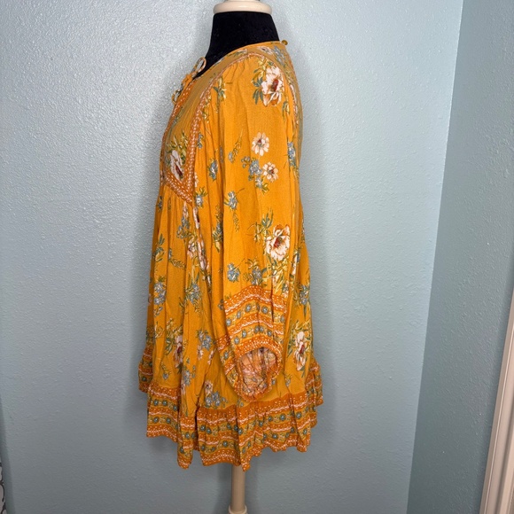 Rachel Zoe Yellow Floral Tunic Top - Picture 2 of 12